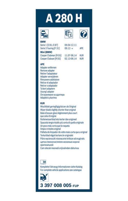 BOSCH 3 397 008 005 Wischblatt