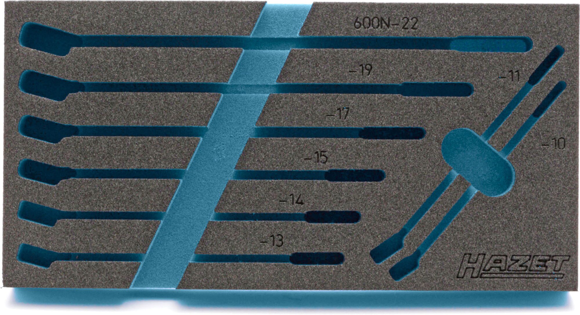 HAZET 2-Komponenten Weichschaumeinlage 163-292L ∙ L x B: 342 x 172 mm