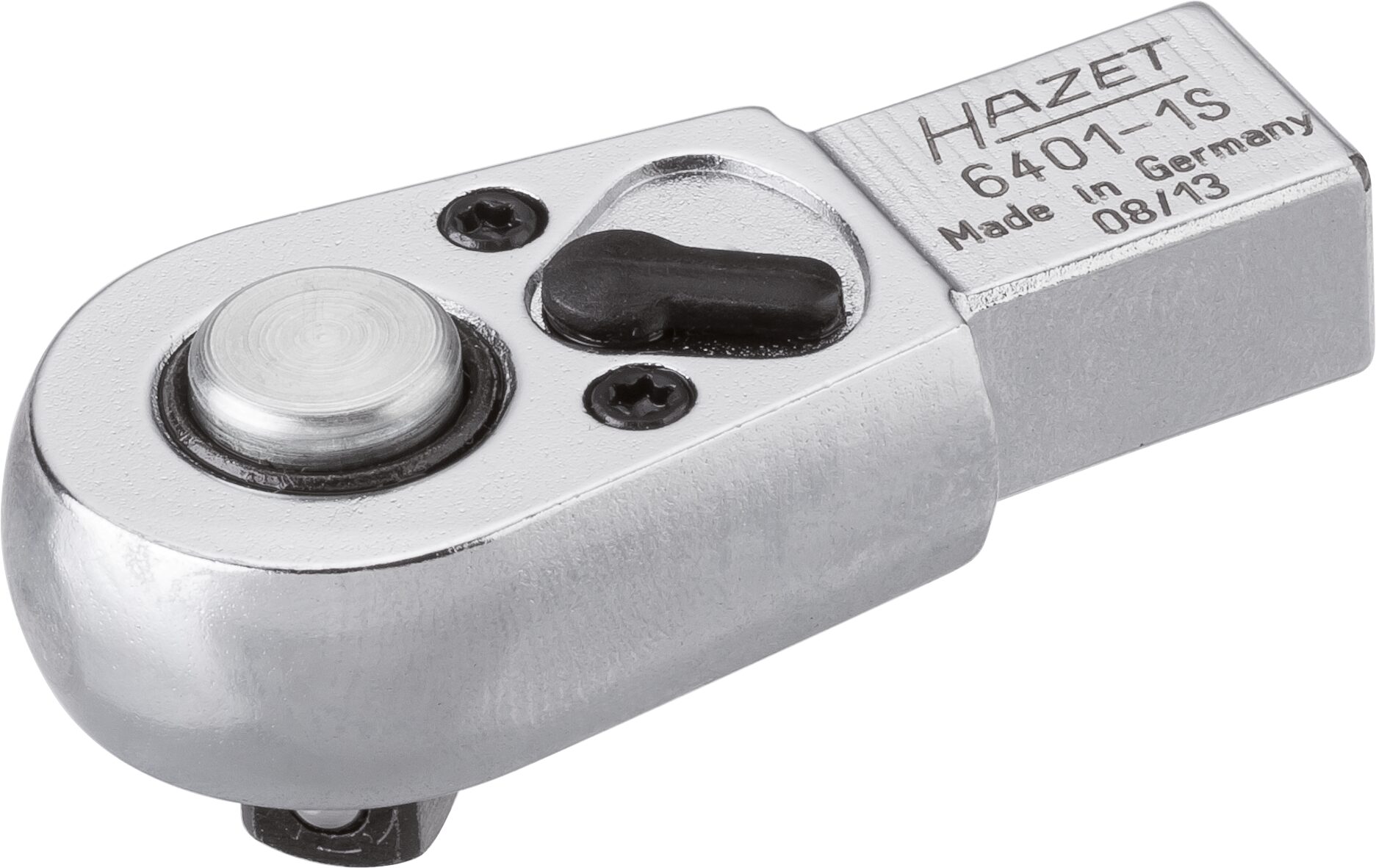 HAZET Einsteck-Umschaltknarre 6401-1S ∙ 9 x 12 mm Einsteck-Vierkant ∙ 1/4 Zoll (6,3 mm) Vierkant ∙ Länge: 46,5 mm