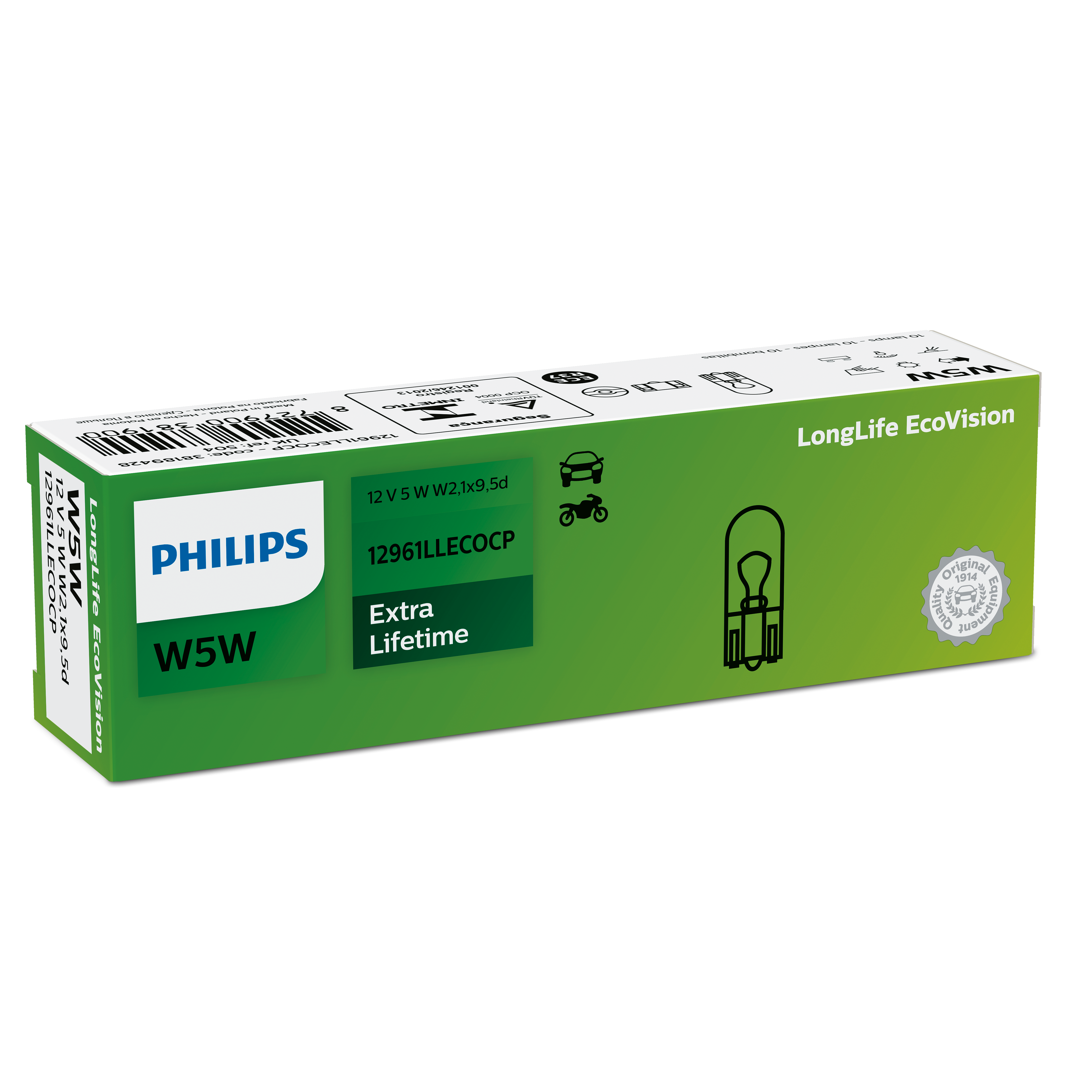 W5W LongLife Ecovision 12V 5W