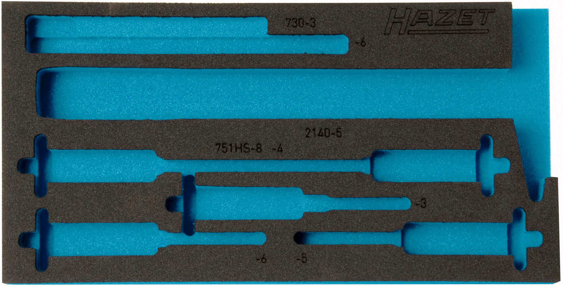 HAZET 2-Komponenten Weichschaumeinlage 163-299L ∙ L x B: 342 x 172 mm
