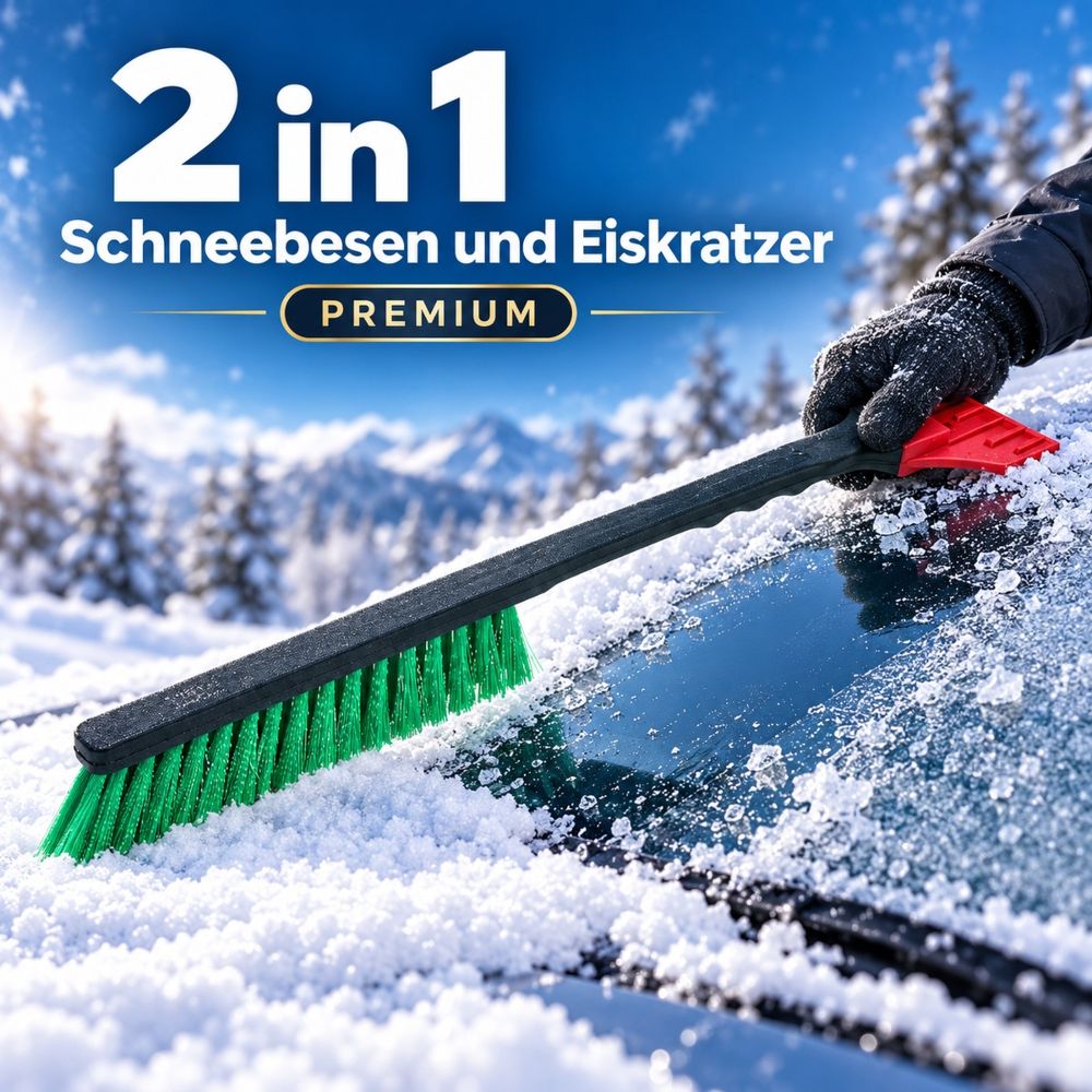 Eiskratzer mit Schneebesen Vikan Premium 2 in 1