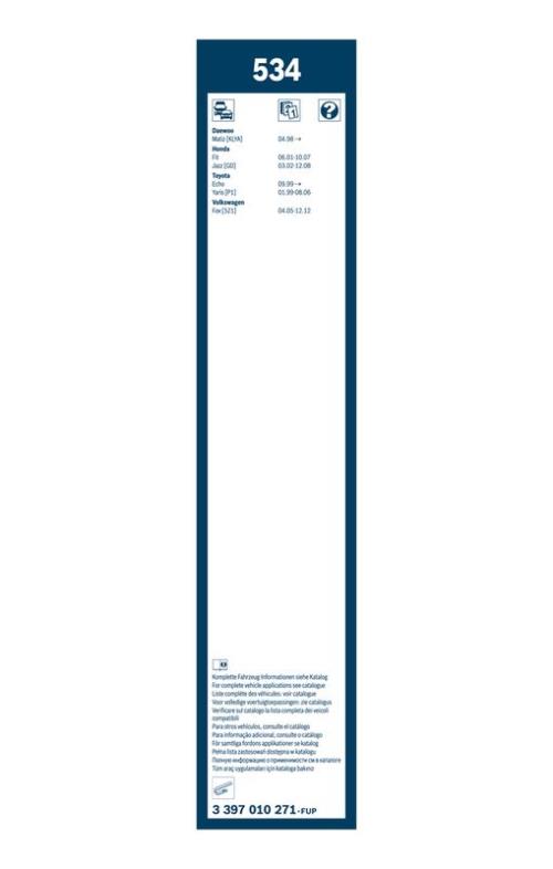 BOSCH 3 397 010 271 Wischblatt