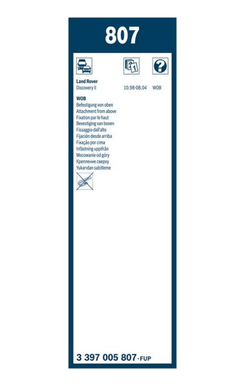 BOSCH 3 397 005 807 Wischblatt