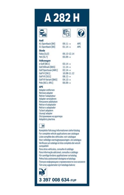 BOSCH 3 397 008 634 Wischblatt