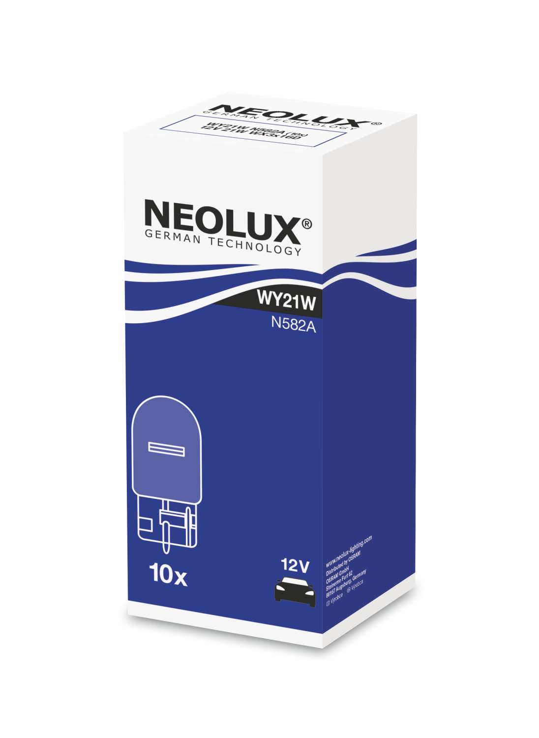 WY21W 12V 21W WX3X16D Standard N582A  1 Stück NEOLUX