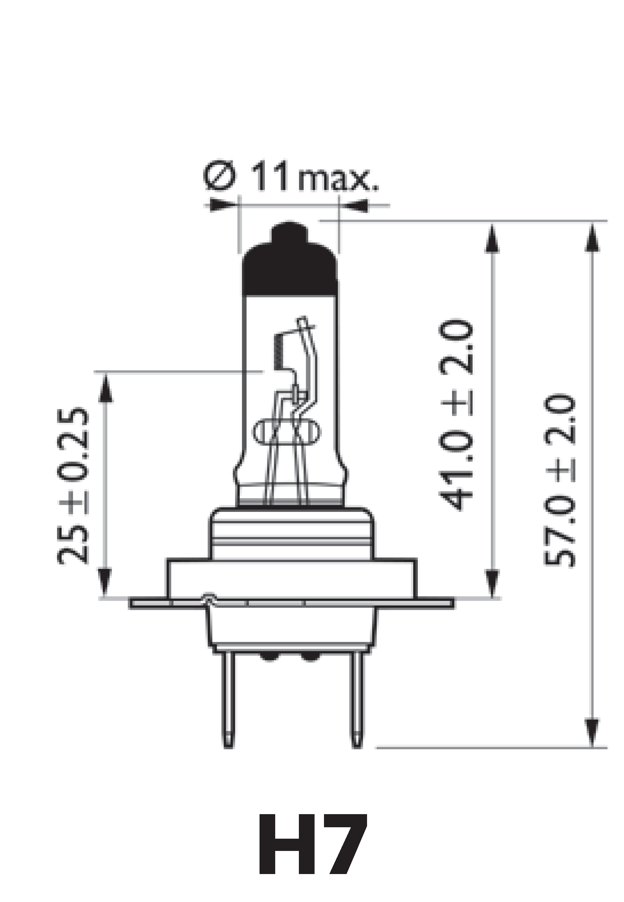 H7 LongLife EcoVision 12V 55W