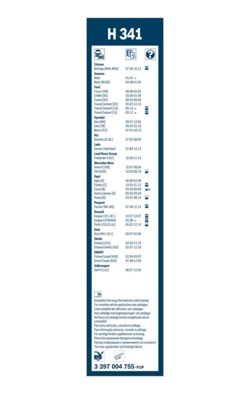 BOSCH 3 397 004 755 Wischblatt