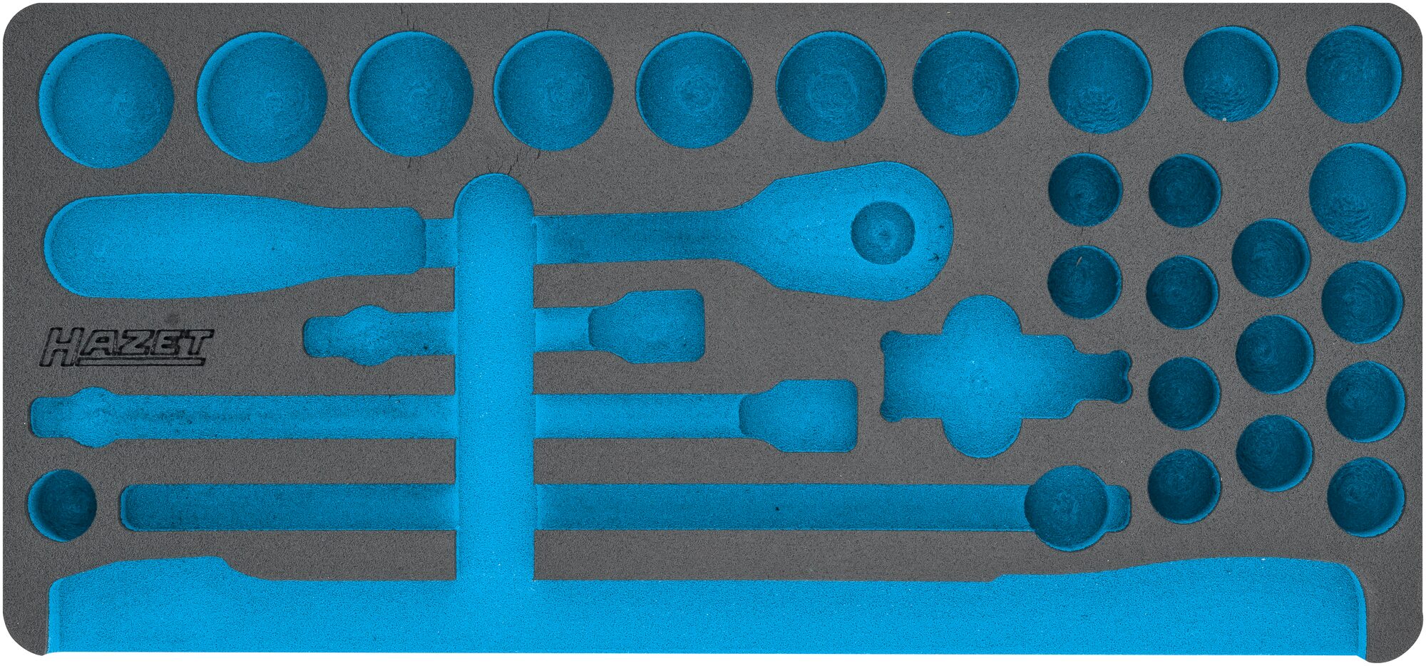 HAZET 2-Komponenten Weichschaumeinlage 163-404L ∙ L x B: 435 x 205 mm