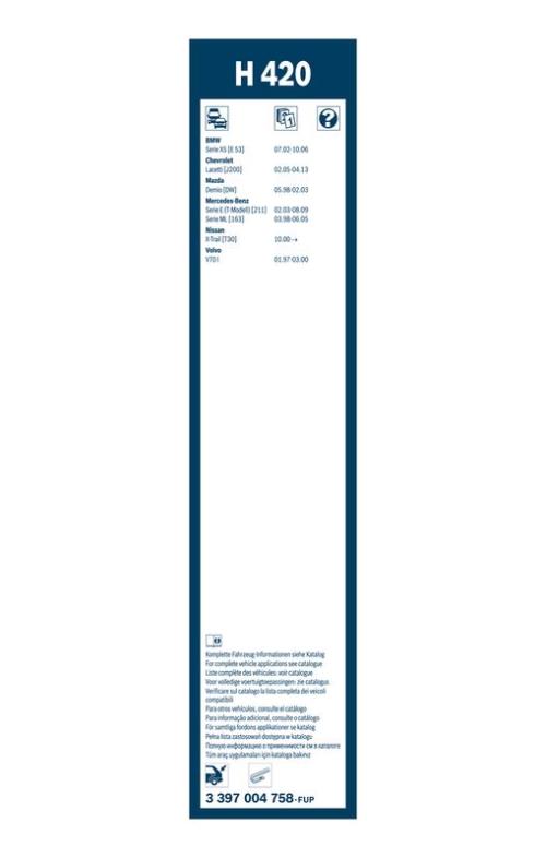 BOSCH 3 397 004 758 Wischblatt