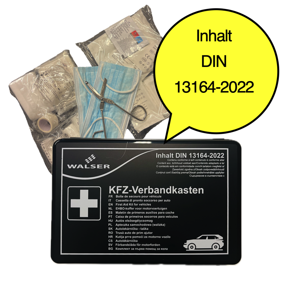 Walser KFZ-Verbandskasten Erste-Hilfe nach DIN13164-2022