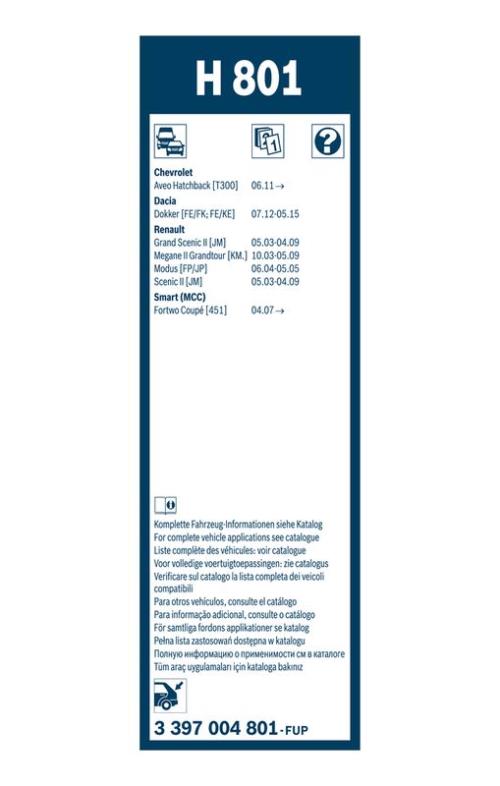 BOSCH 3 397 004 801 Wischblatt