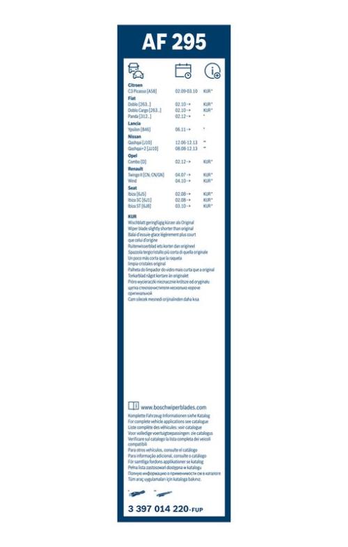 BOSCH 3 397 014 220 Wischblatt