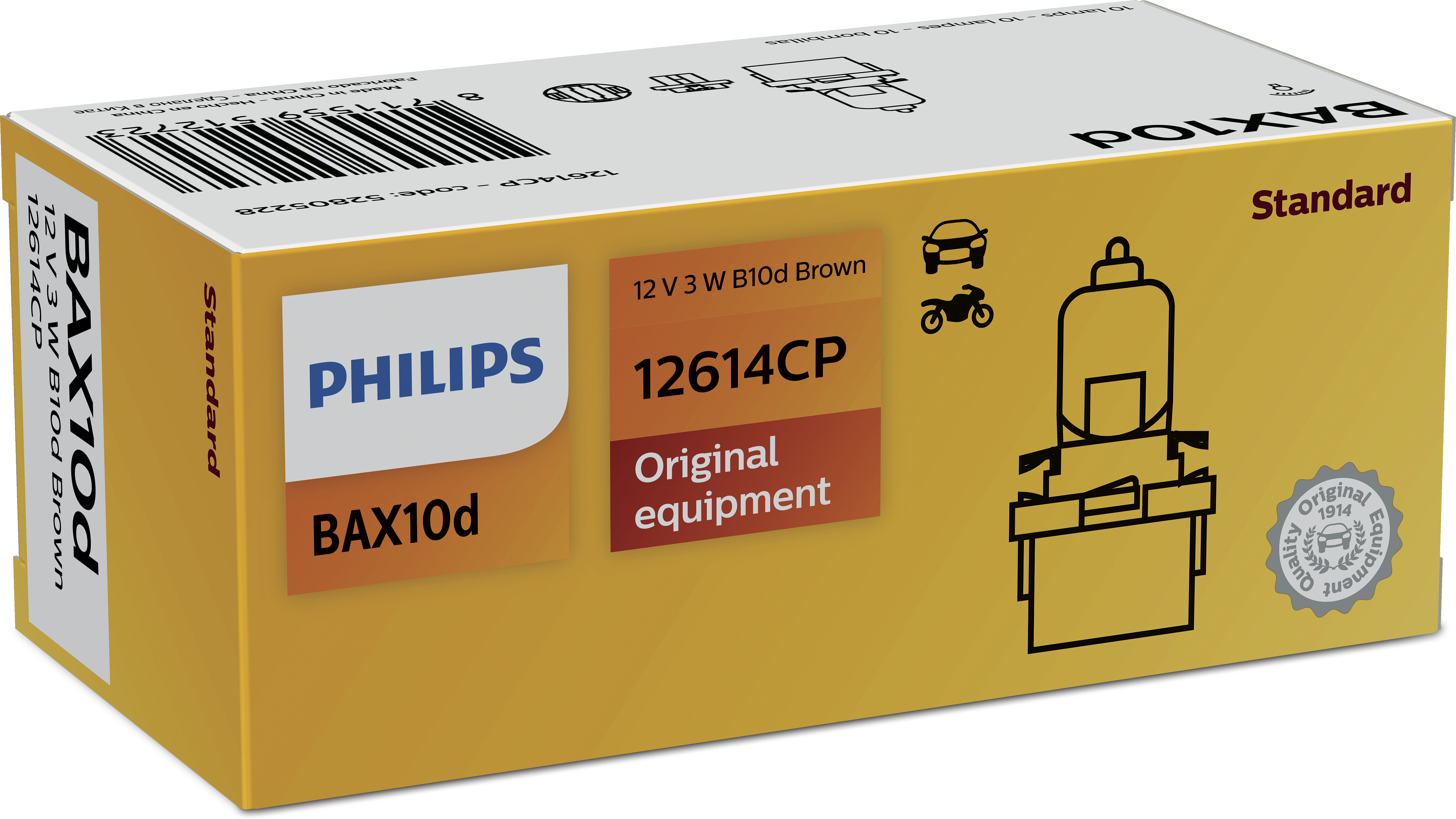 Philips B10D braun Vision Signal und Innenbeleuchtung 12614C