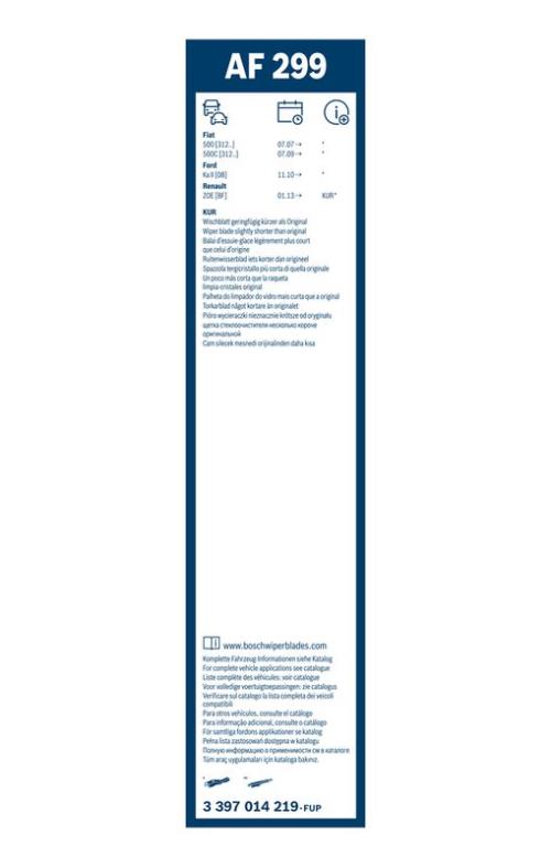 BOSCH 3 397 014 219 Wischblatt