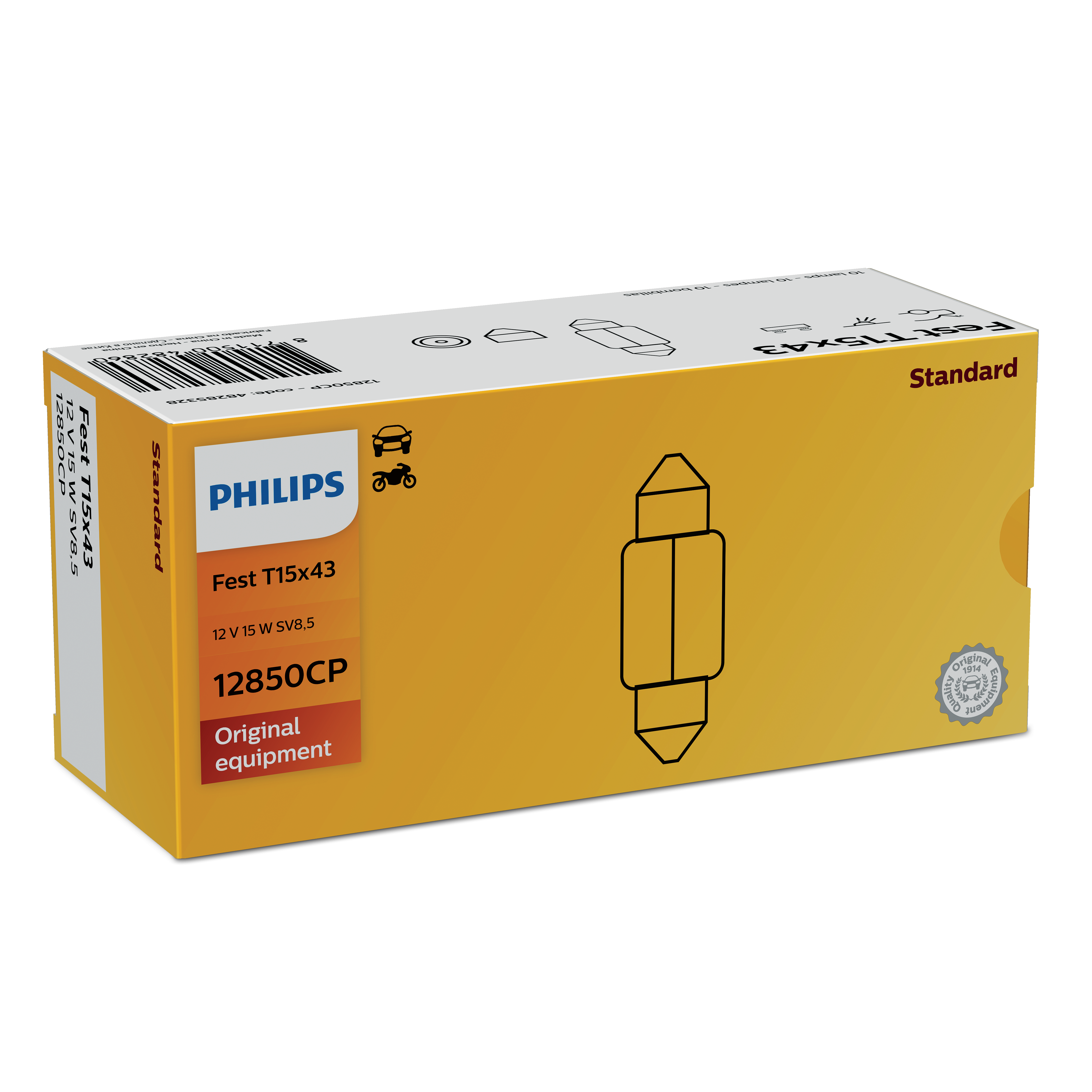Festoon T15x43 Standard 12850CP