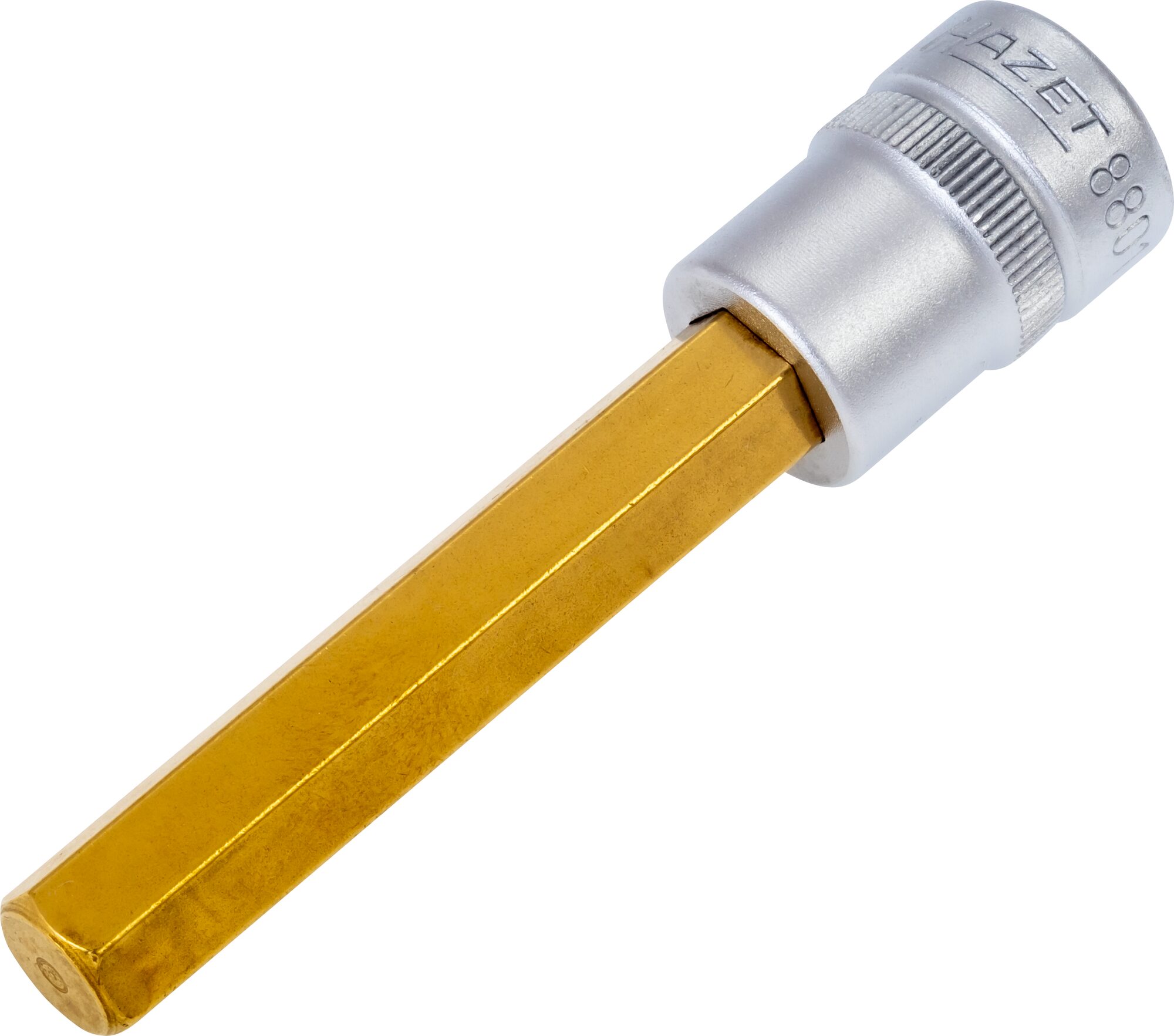 HAZET Schraubendreher-Steckschlüsseleinsatz 8801-10 ∙ 3/8 Zoll (10 mm) Vierkant∙ Innen Sechskant Profil ∙ SW 10 mm