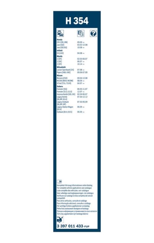 BOSCH 3 397 011 433 Wischblatt