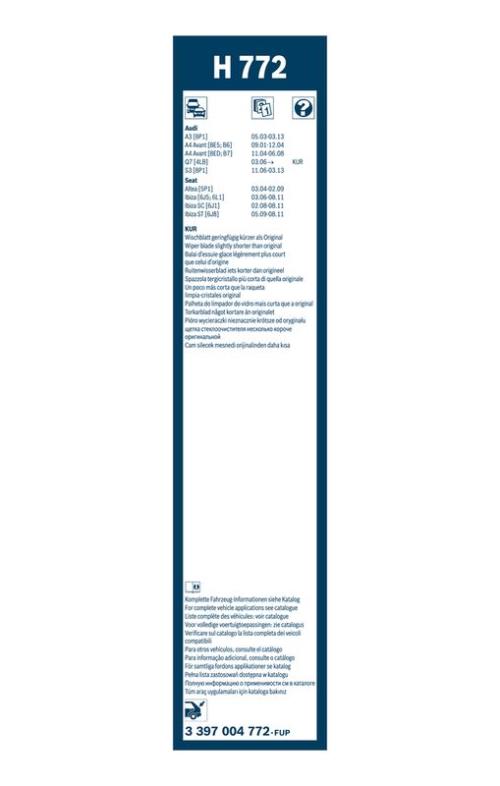 BOSCH 3 397 004 772 Wischblatt