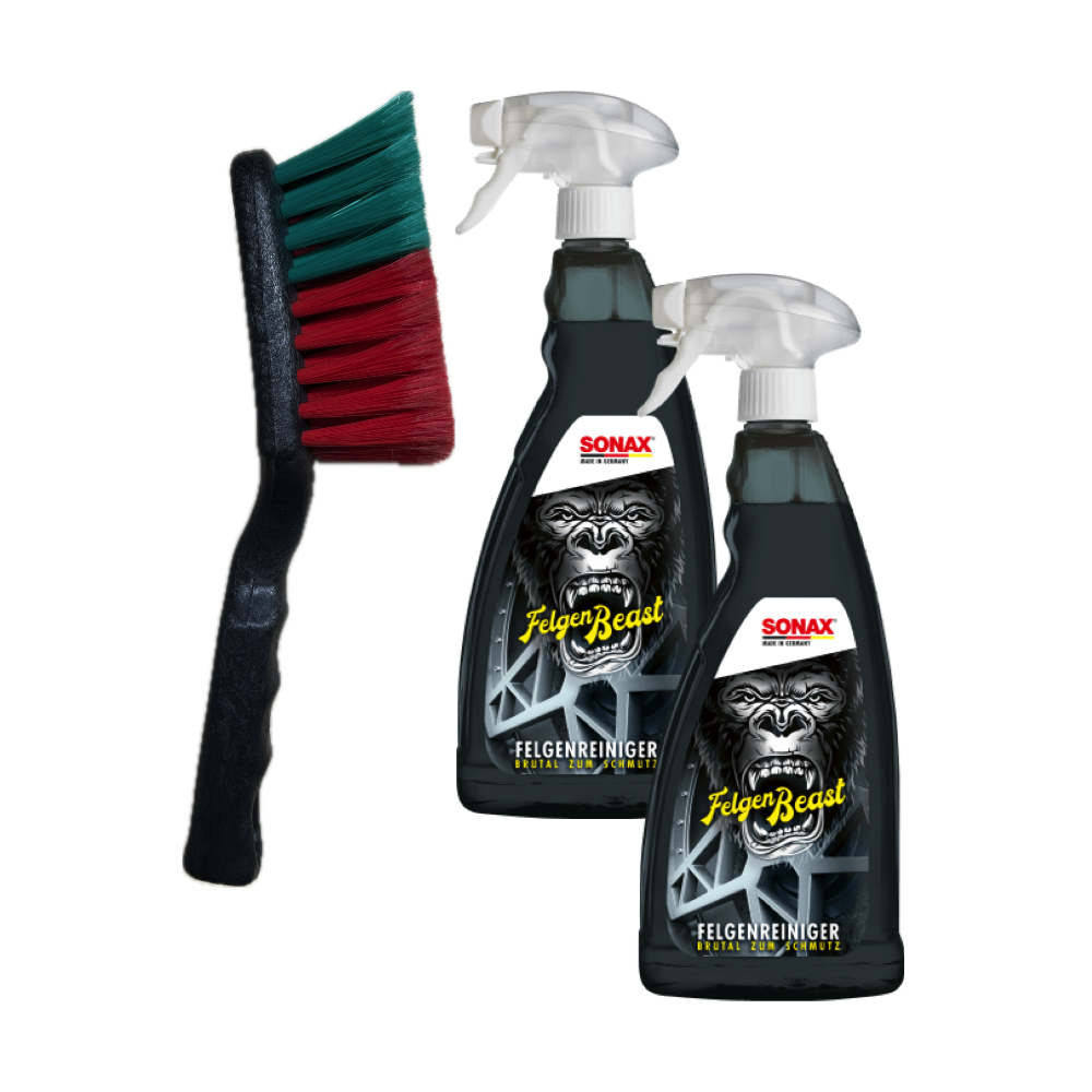 Sonax FelgenBeast 2x 1L Set + Vikan Felgenbürste