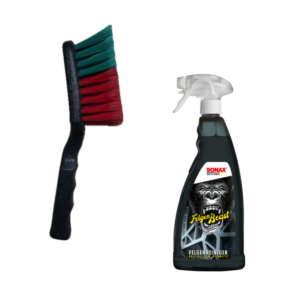 1x Sonax FelgenBeast 1L+ Premium Vikan Felgenbürste