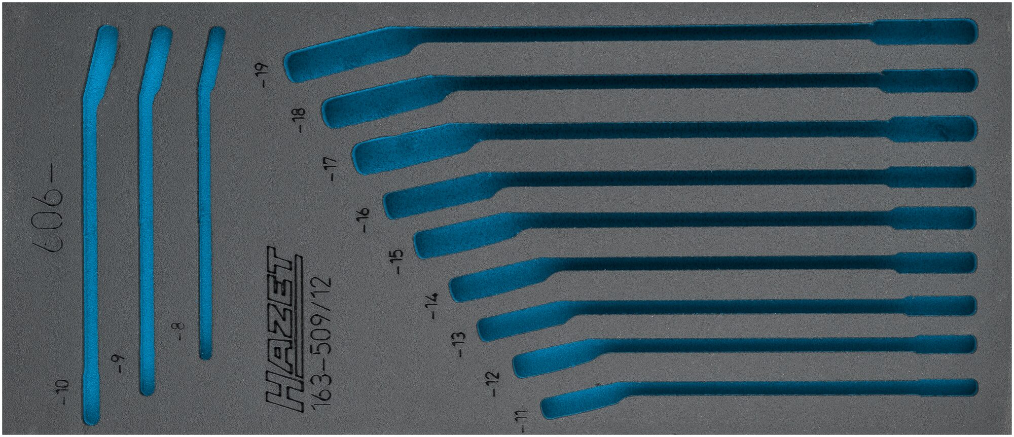 HAZET 2-Komponenten Weichschaumeinlage 163-509L ∙ L x B: 392 x 172 mm