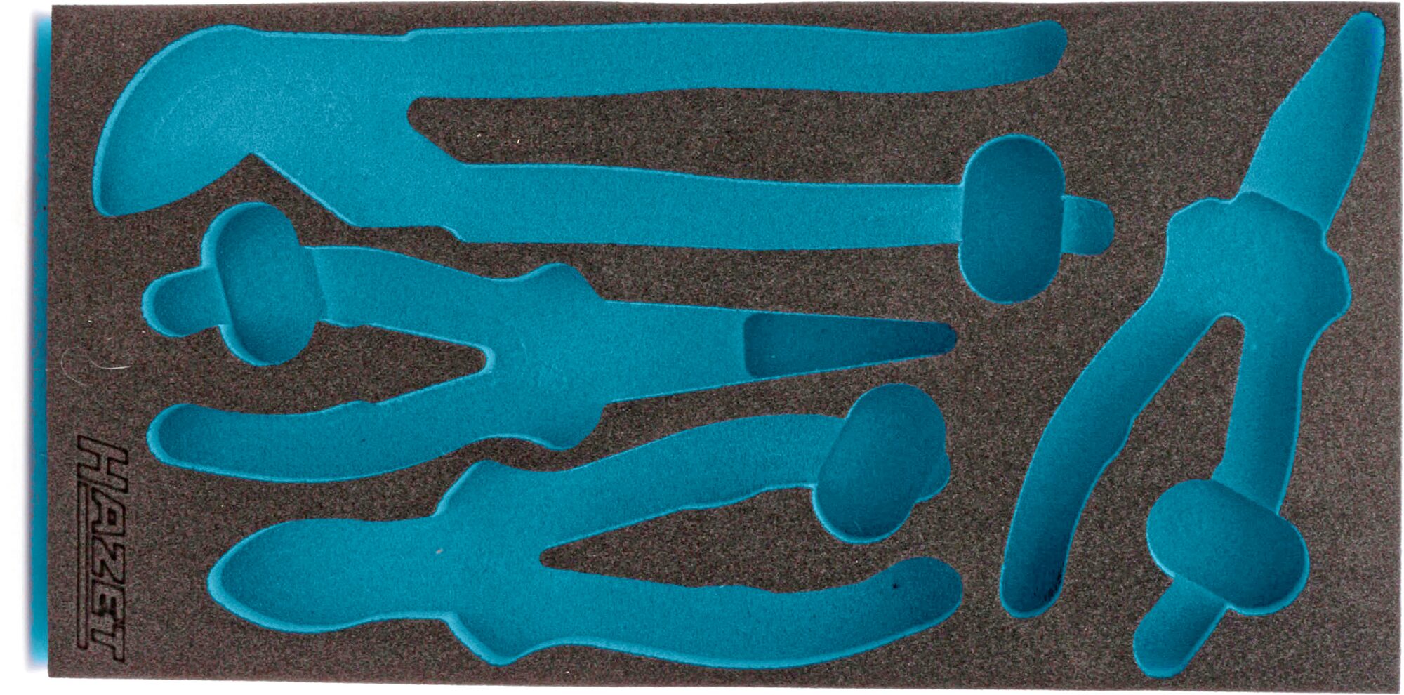 HAZET 2-Komponenten Weichschaumeinlage 163-257L ∙ L x B: 342 x 172 mm