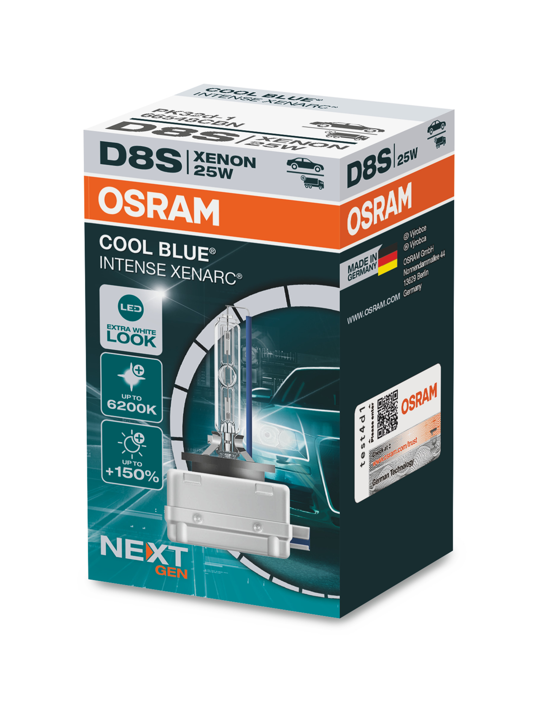 B-Ware D8S 12V+24V 25W PK32D-1 XENARC COOL BLUE INTENSE