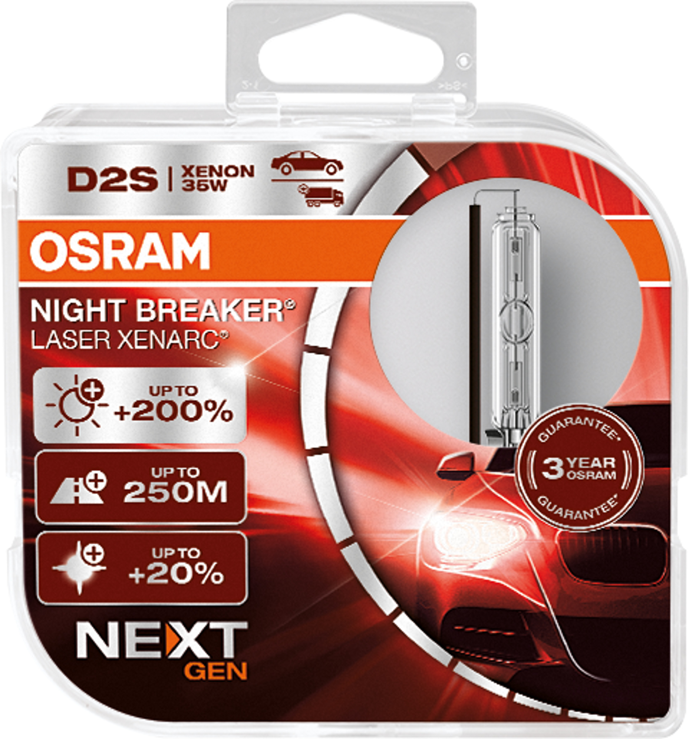 B-Ware D2S 12/24V XENARC® NIGHT BREAKER® LASER +220%