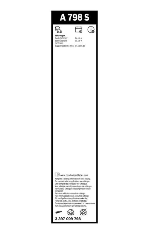 BOSCH 3 397 009 798 Wischblatt