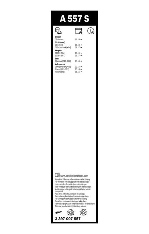 BOSCH 3 397 007 557 Wischblatt