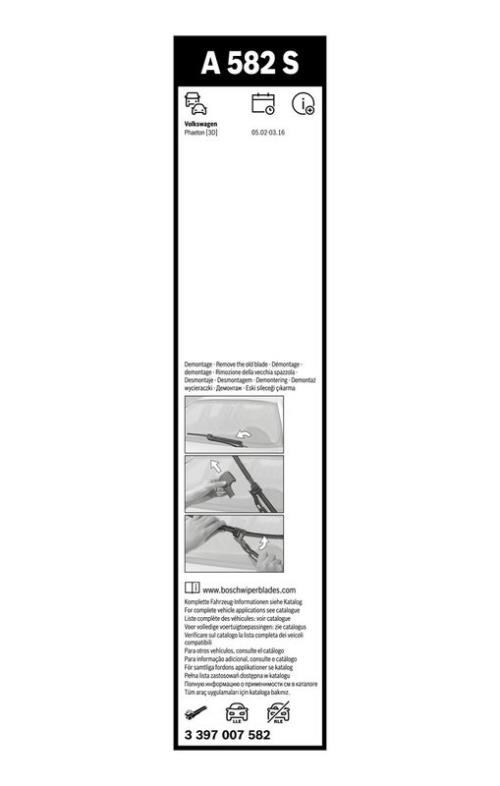 BOSCH 3 397 007 582 Wischblatt
