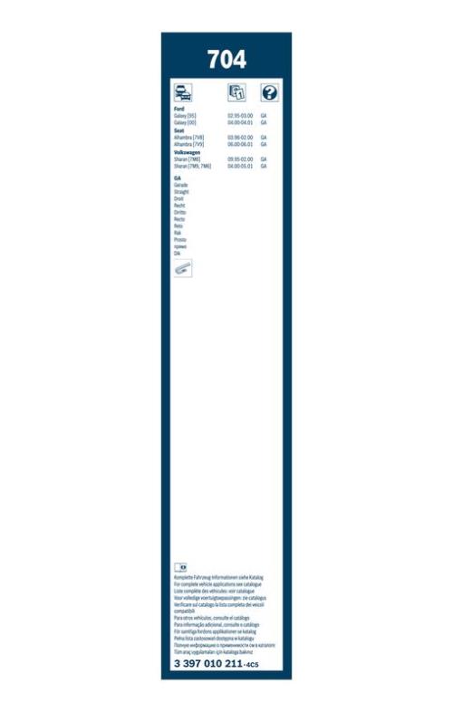 BOSCH 3 397 010 211 Wischblatt