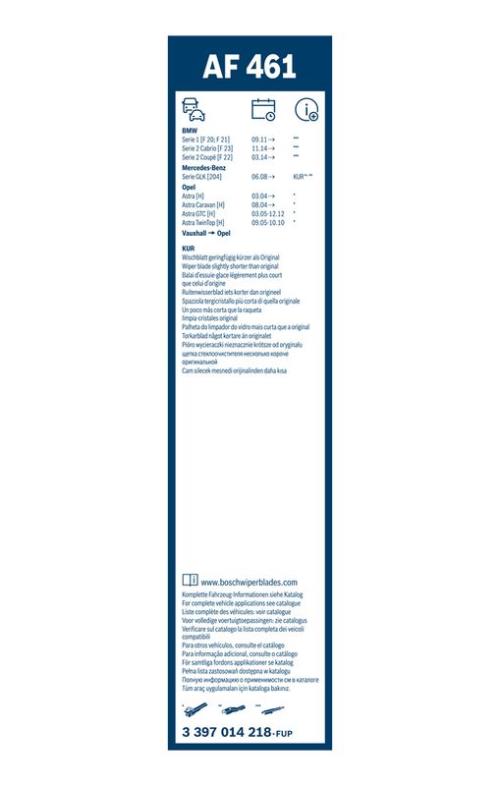 BOSCH 3 397 014 218 Wischblatt
