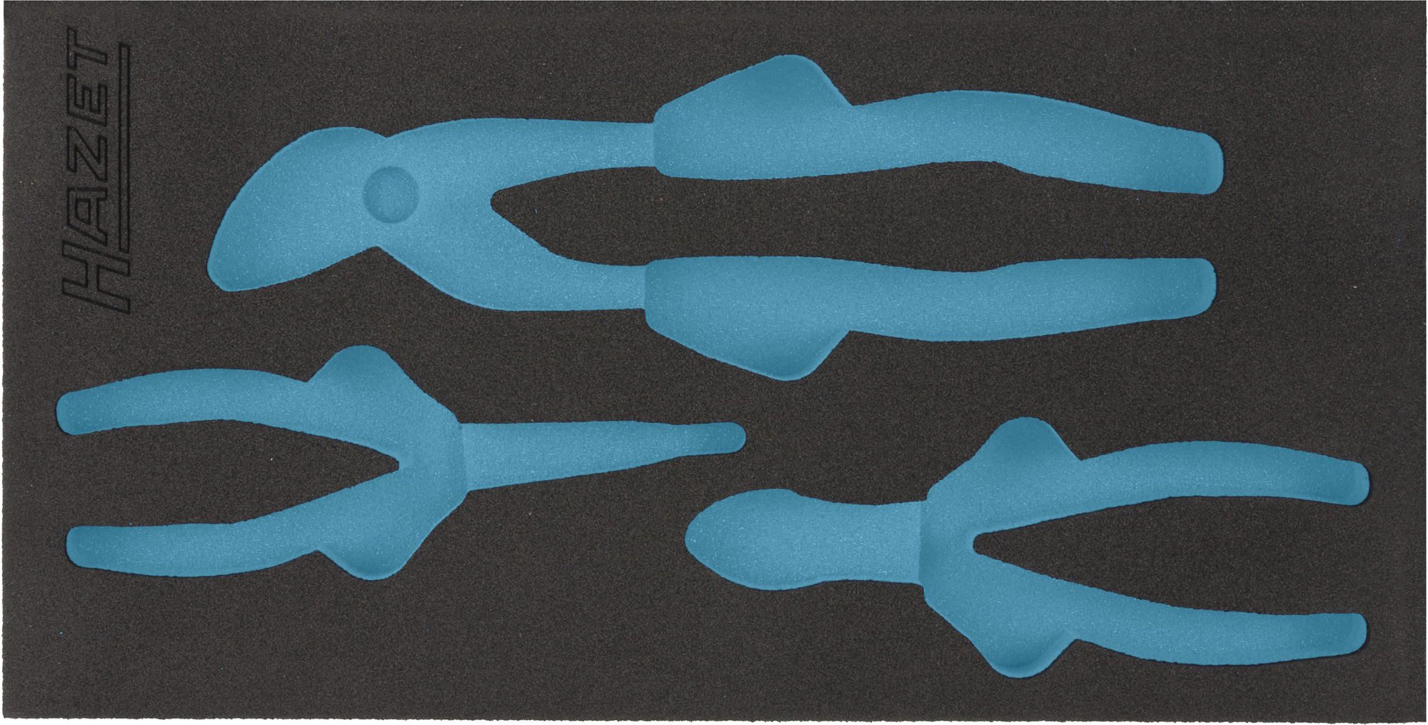 HAZET 2-Komponenten Weichschaumeinlage 163-269L ∙ L x B: 342 x 172 mm