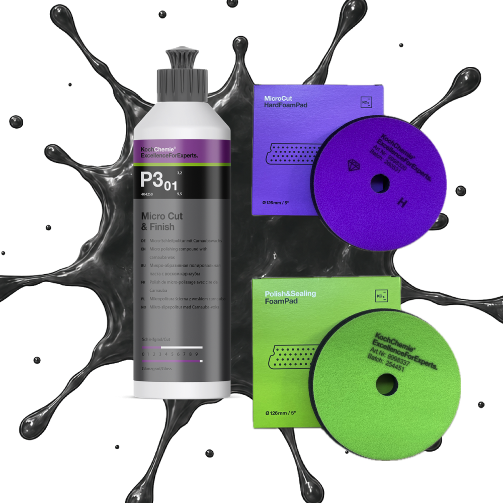 Koch Chemie Micro Cut P3.01 Set 0,25l + 2 Polierpads