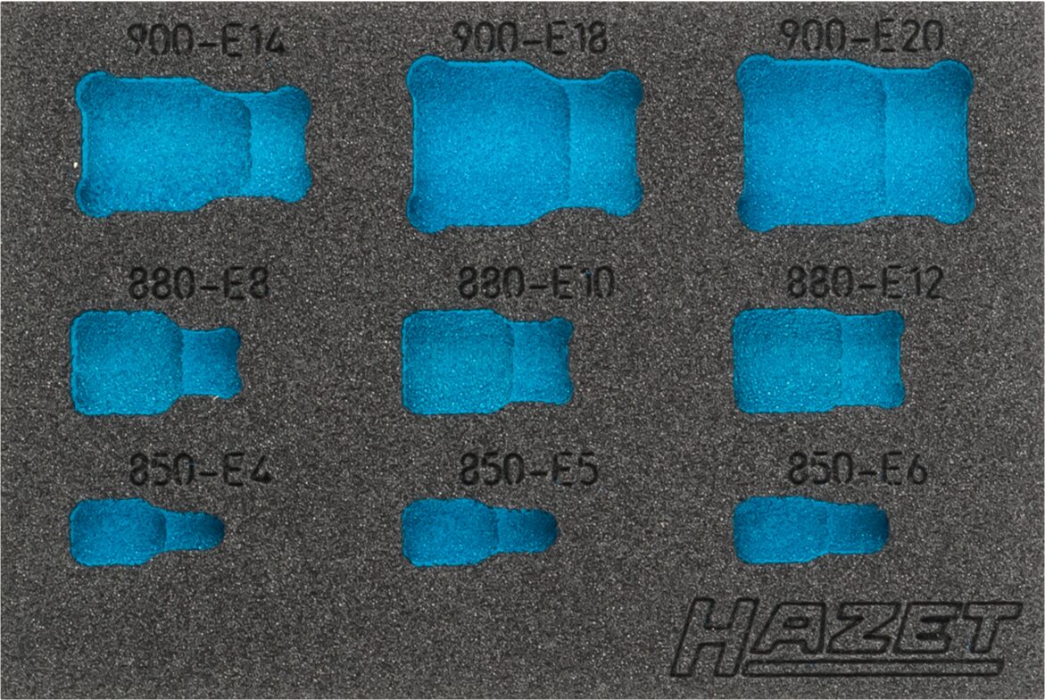 HAZET 2-Komponenten Weichschaumeinlage 163-360L ∙ L x B: 172 x 114 mm