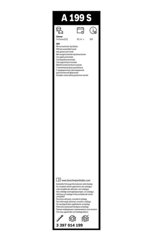 BOSCH 3 397 014 199 Wischblatt