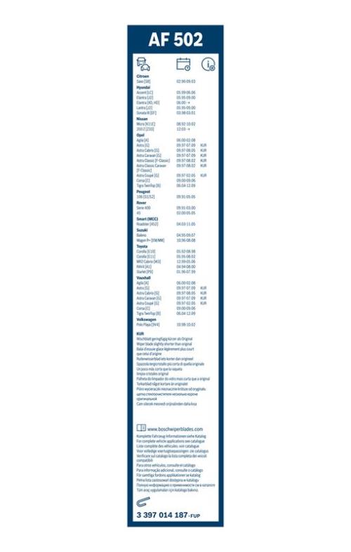 BOSCH 3 397 014 187 Wischblatt