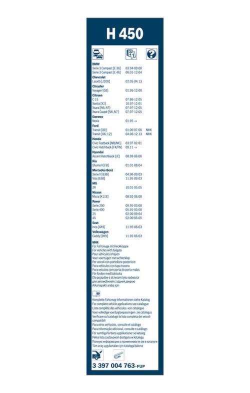 BOSCH 3 397 004 763 Wischblatt
