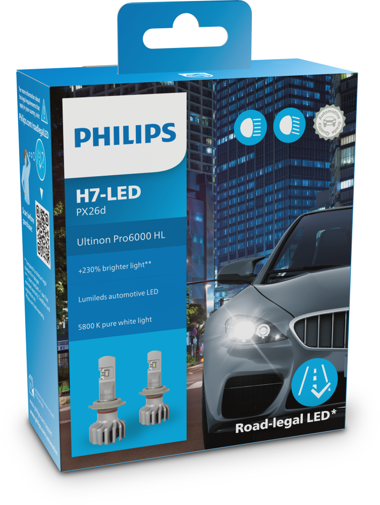 Philips Ultinon Pro6000 H7-LED 11972 X2