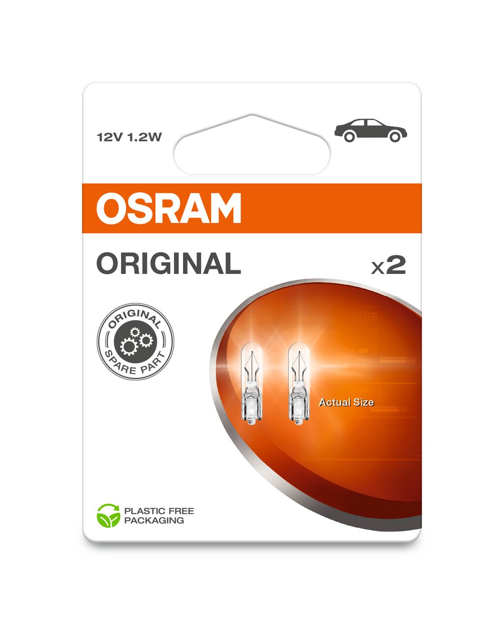 W1,2W 12V 1,2W W2x4,6d 2st. Blister OSRAM