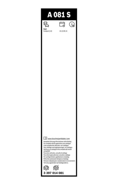 BOSCH 3 397 014 081 Wischblatt