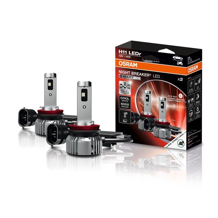 B-Ware H11 NIGHT BREAKER LED SMART ECE StVZO-Konform