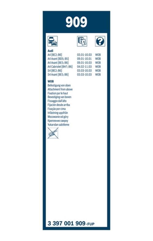 BOSCH 3 397 001 909 Wischblatt