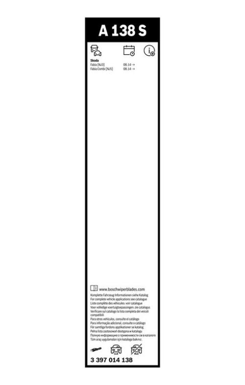 BOSCH 3 397 014 138 Wischblatt