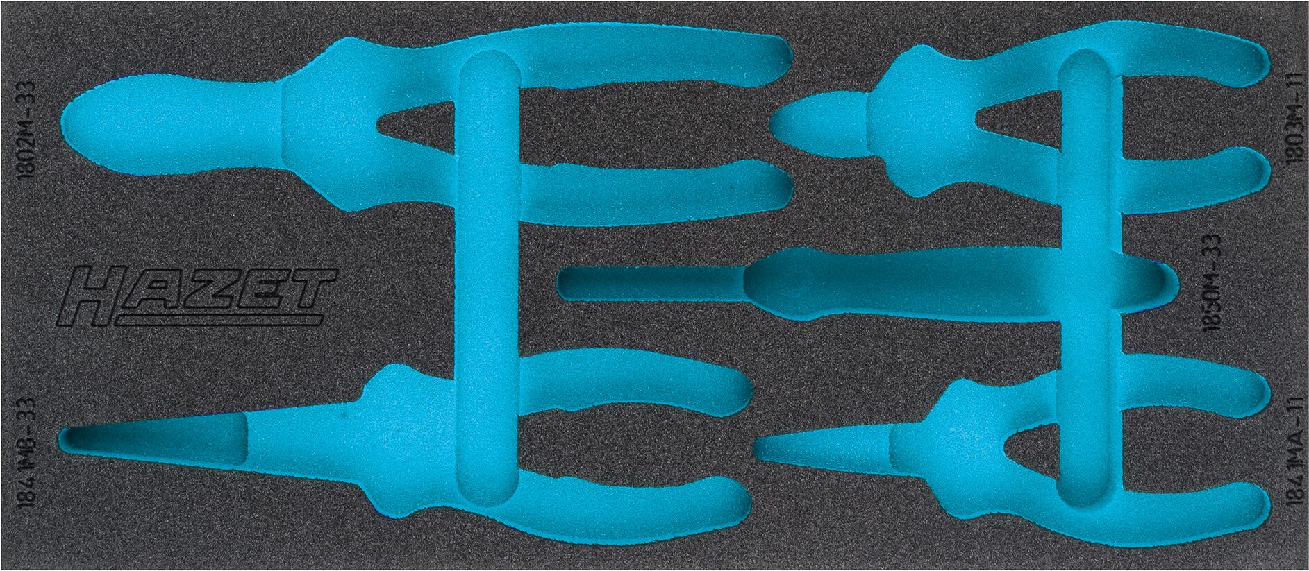 HAZET 2-Komponenten Weichschaumeinlage 163-375L ∙ L x B: 392 x 172 mm