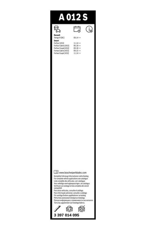 BOSCH 3 397 014 095 Wischblatt