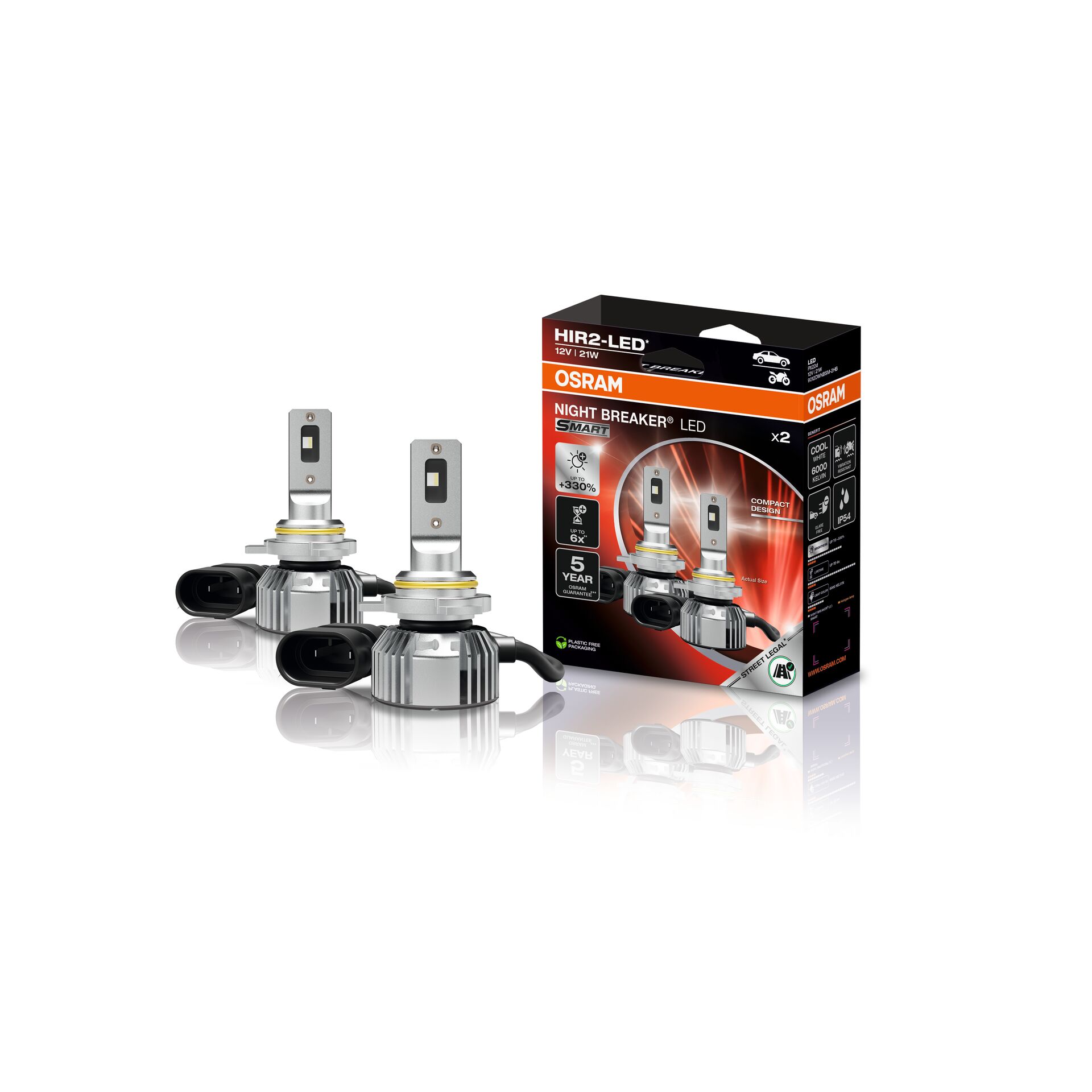 HIR2 NIGHT BREAKER LED SMART +330% StVZO-Konforme LED 2 St.