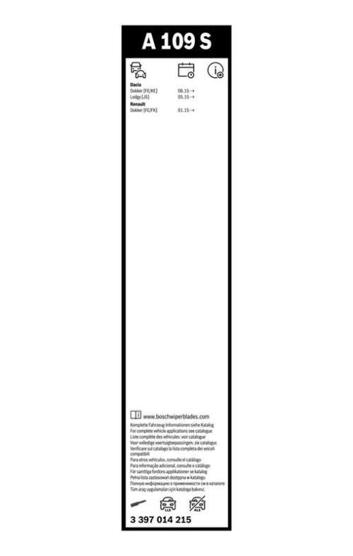 BOSCH 3 397 014 215 Wischblatt